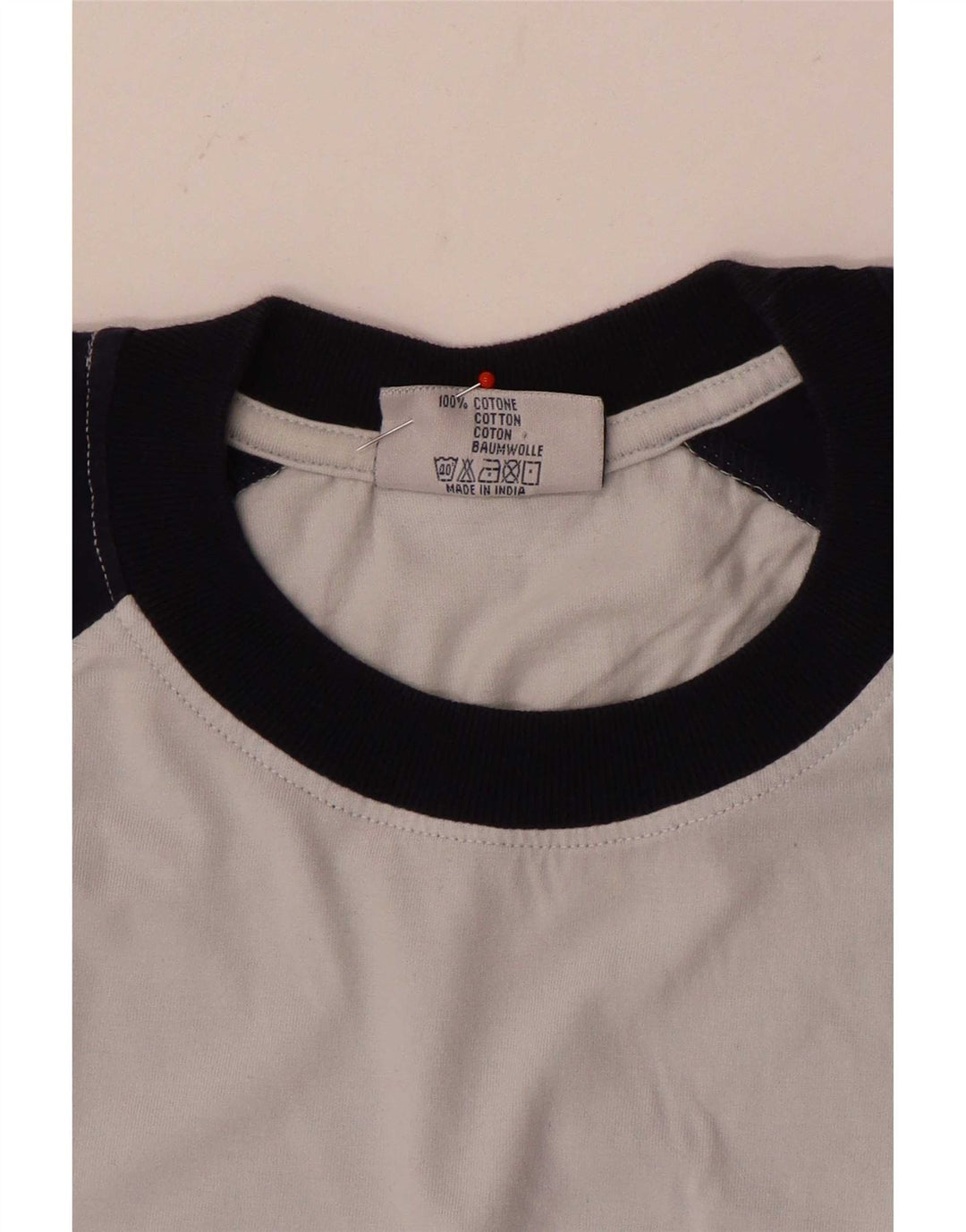 Fila Herren T-Shirt Top Large Grau Colourblock Baumwolle