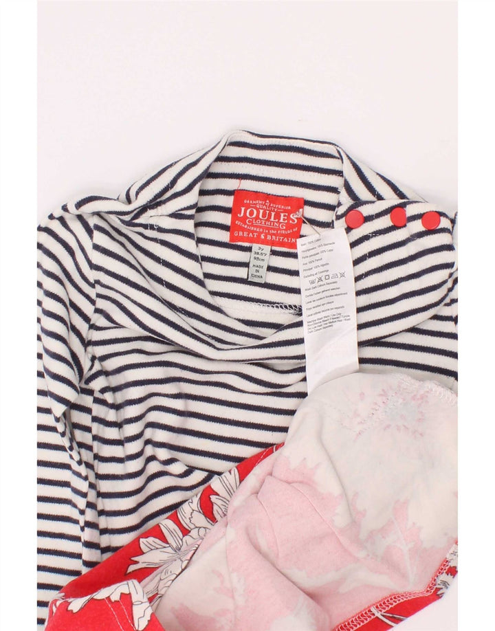 Joules Grafik-Basic-Kleid für Mädchen, 2–3 Jahre, mehrfarbig gestreift