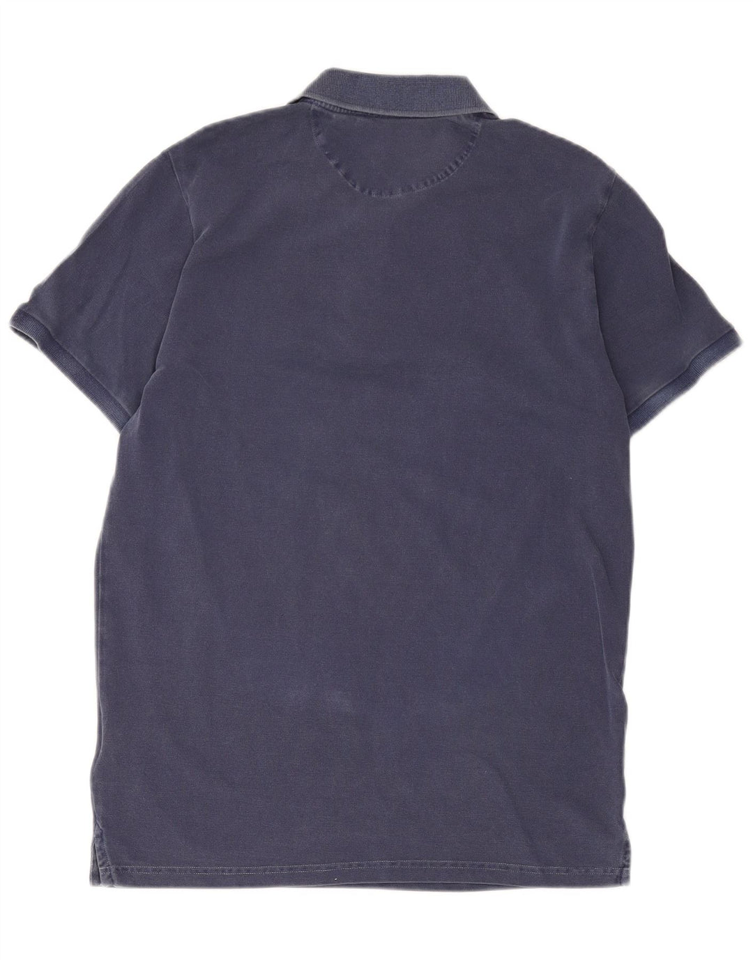 Gant Herren-Poloshirt aus mittelblauer, marineblauer Baumwolle