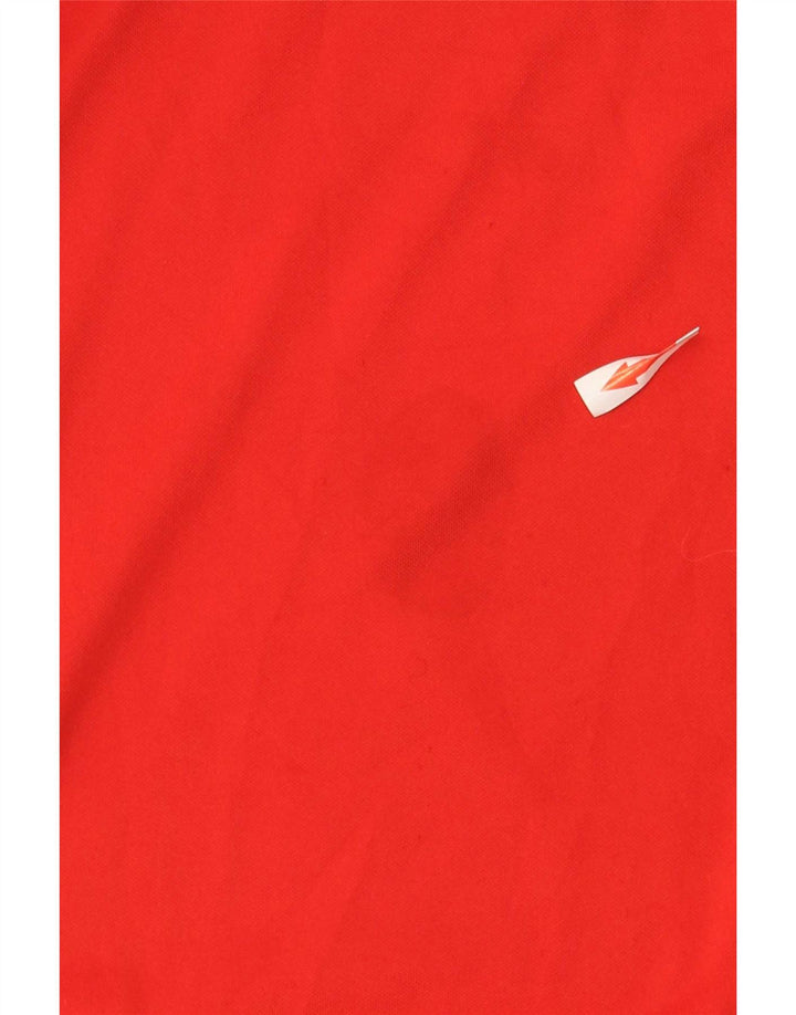 Fila Herren-Oberteil, langärmelig, groß, rot, Farbblock-Polyester