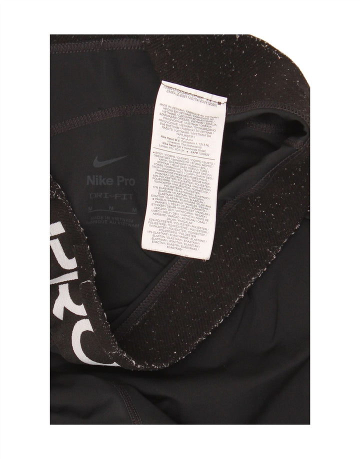 Nike Womens Graphic Leggings UK 12 Mittelschwarzes Polyester