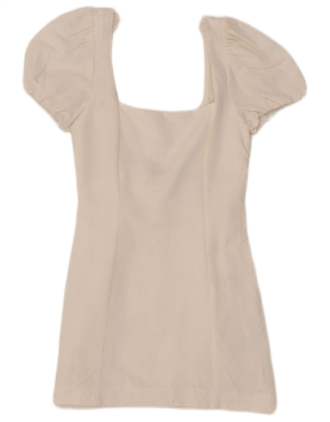 Zara Damen Etuikleid UK 8 Small Weiße Viskose