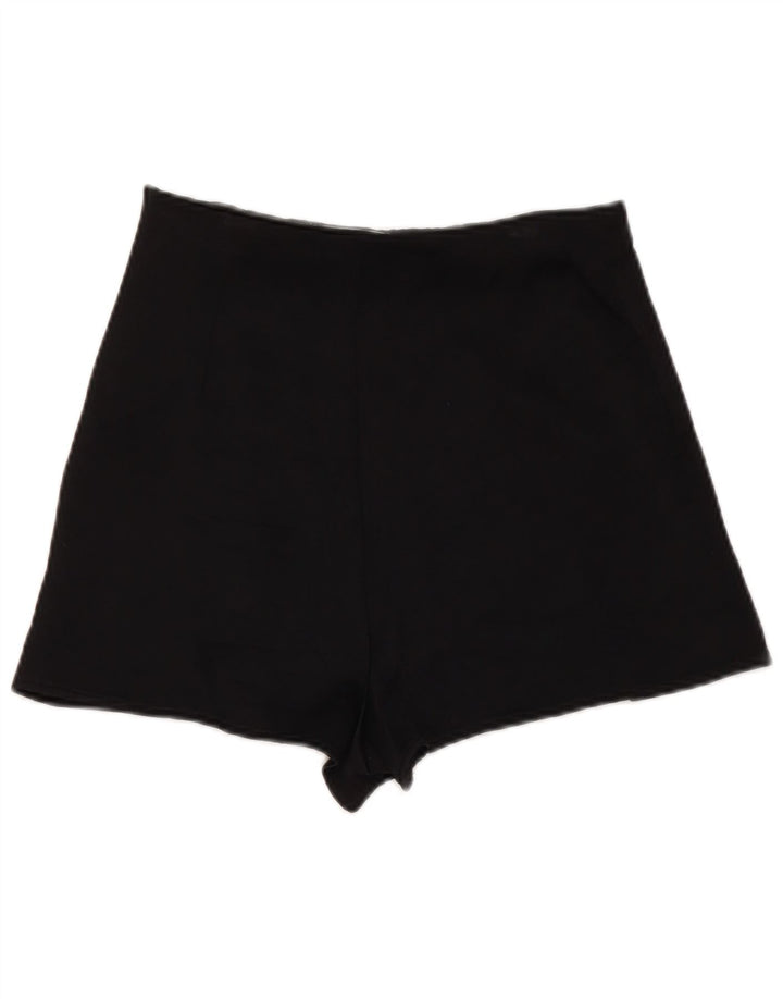 Zara Damen Skort UK 10 Small Schwarz Viskose