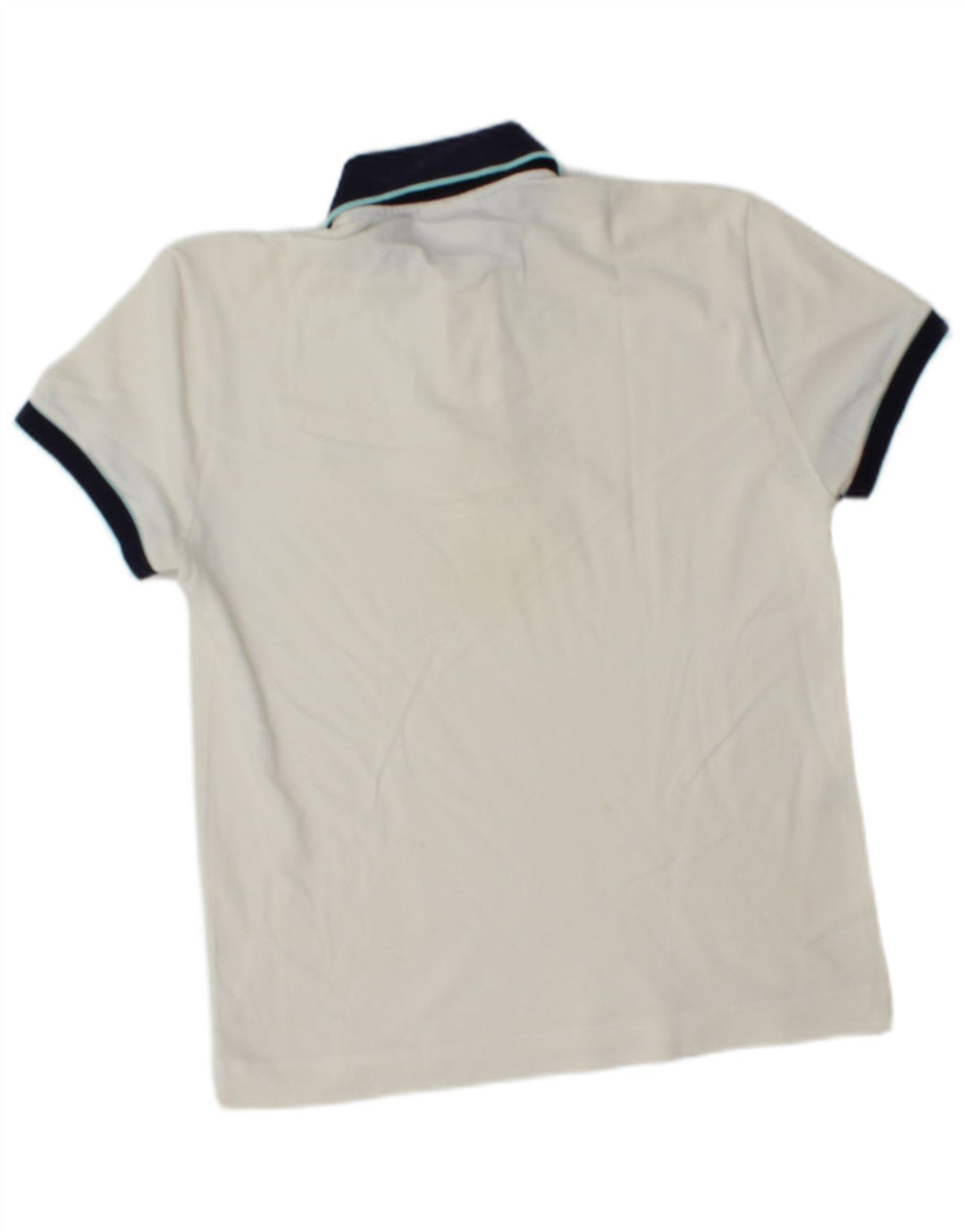 Lacoste Herren-Rugby-Poloshirt, Größe 3, klein, weiße Baumwolle
