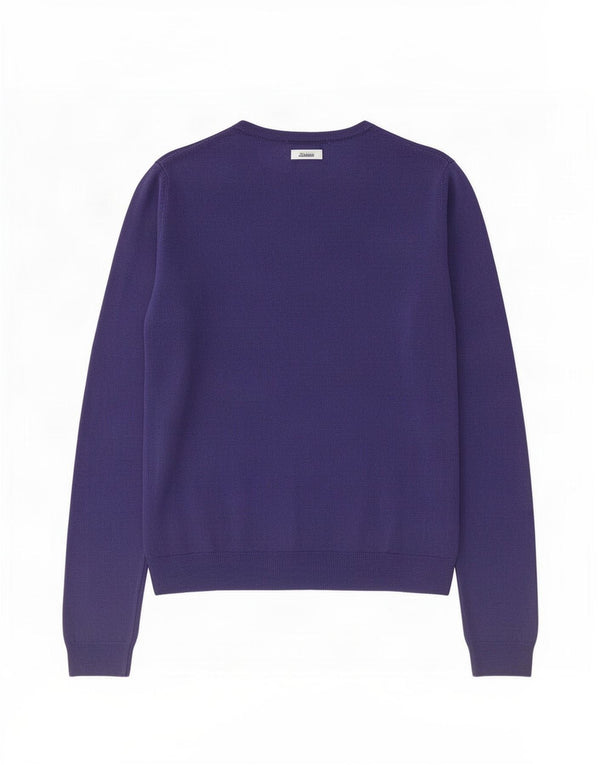 Marks & Spencer Damen-Pullover mit U-Boot-Ausschnitt, UK 14, Größe L, Lila, Acryl