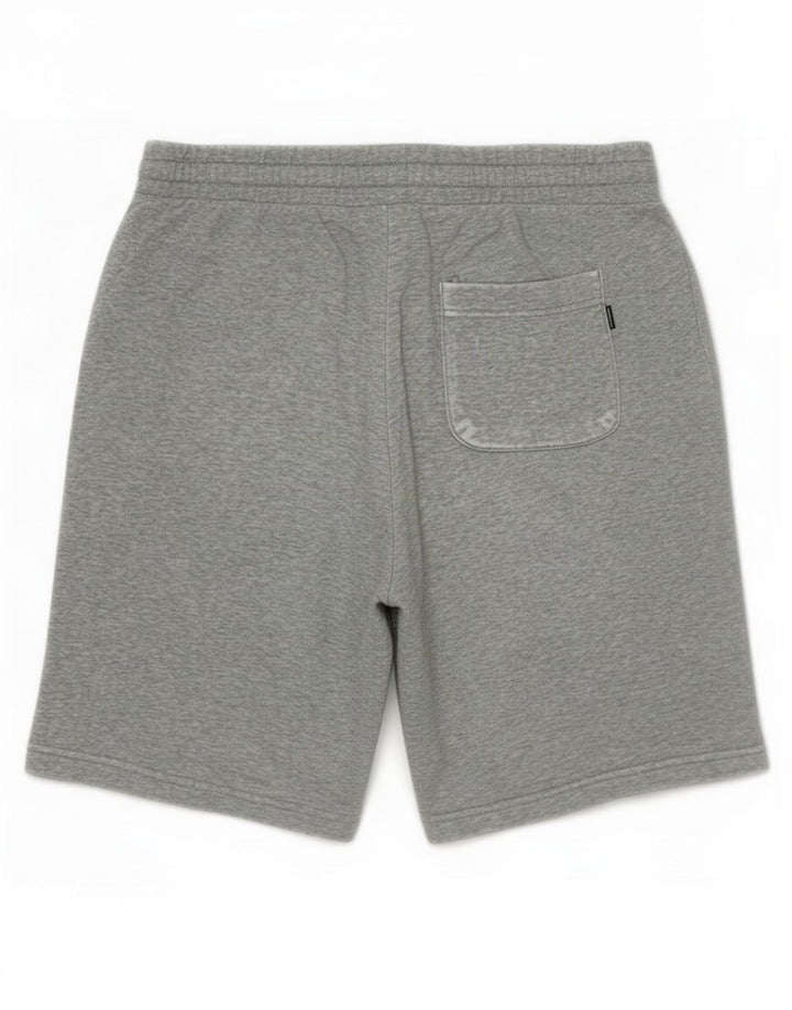 Converse Herren-Sportshorts aus mittelgrau gefleckter Baumwolle