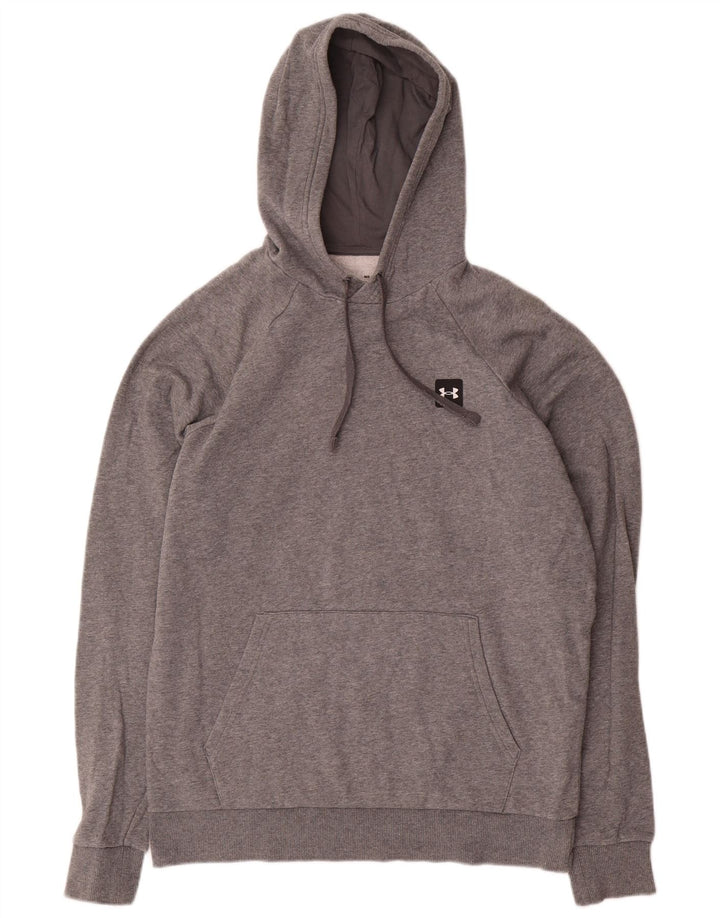 Under Armour Herren Cold Gear Kapuzenpullover mittelgraue Baumwolle