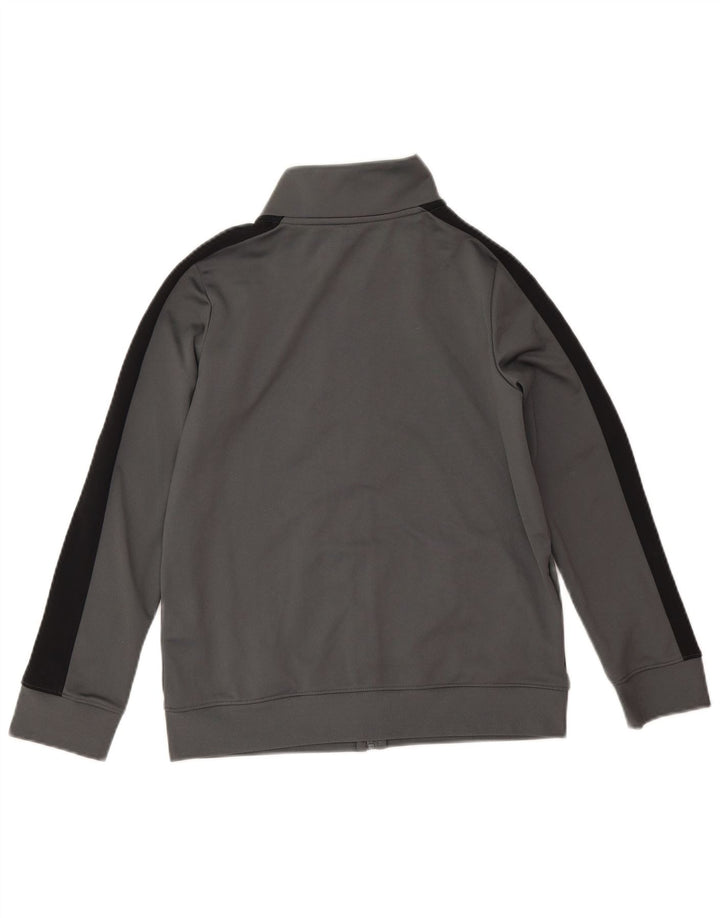 Under Armour Jungen-Trainingsanzug-Top-Jacke, 9–10 Jahre, Mittelgrau, Farbblock