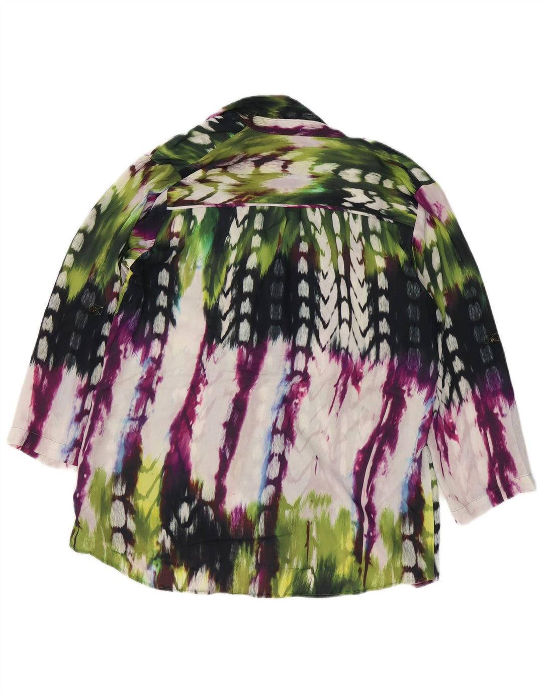 Mossimo Damen-Hemdbluse, UK 16, groß, mehrfarbig, Batik-Polyester