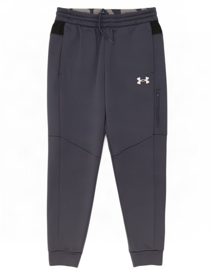 Under Armour Herren-Trainingshose, Jogginghose, Mittelgrau, Farbblock