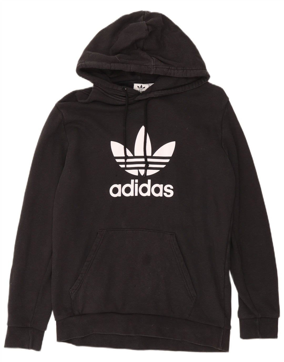 Adidas Herren Graphic Hoodie Pullover Mittelschwarze Baumwolle