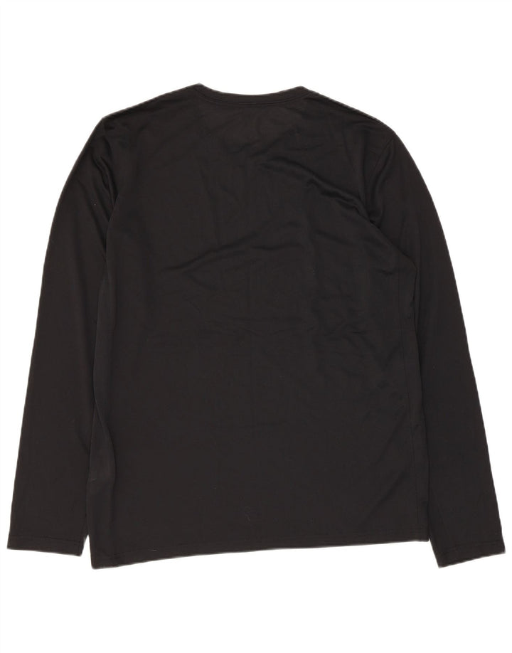Nike Herren Dri Fit Top Langarm Medium Schwarz Polyester
