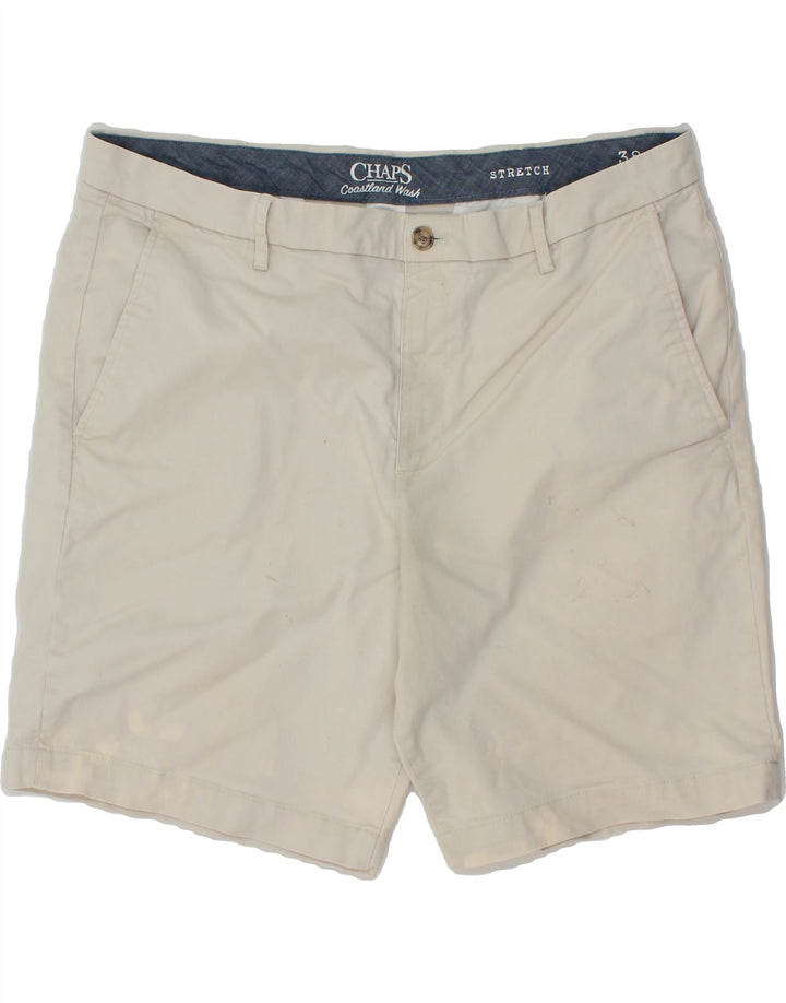 CHAPS Mens Chino Shorts W38 XL Off White Cotton Vintage Chaps and Second-Hand Chaps from Messina Hembry 