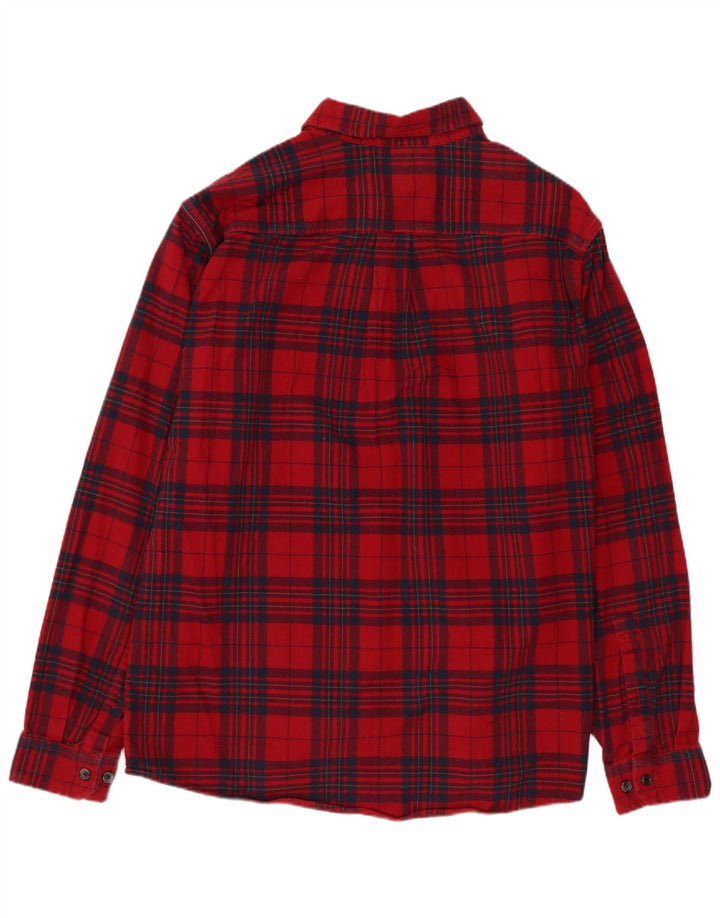 Eddie Bauer Herren-Flanellhemd mit klassischer Passform, groß, rot, kariert, Baumwolle