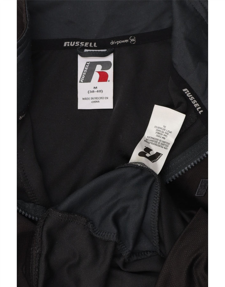RUSSELL ATHLETIC Herren-Trainingsanzug-Top-Jacke, UK 38/40, mittelschwarz