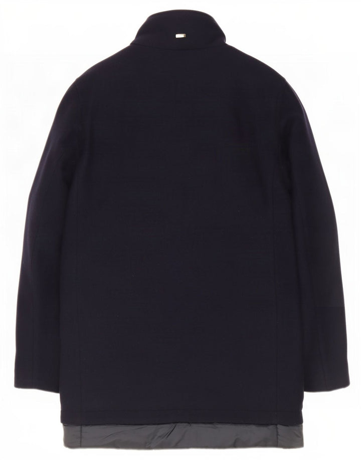 Herno Herrenmantel IT 44 XS Marineblaue Wolle