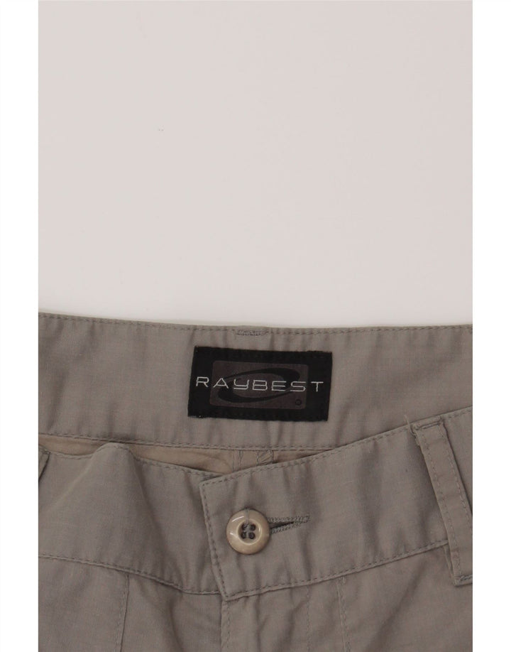RAYBEST Mens Straight Cargo Trousers W30 L31 Grey Vintage Raybest and Second-Hand Raybest from Messina Hembry 