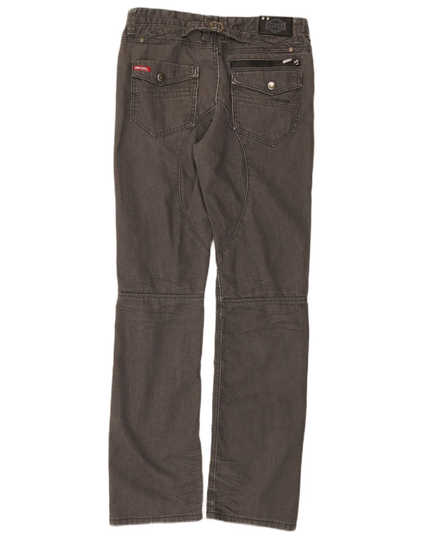 Diesel gerade Jungen-Freizeithose, 14–15 Jahre, W30, L32, graue Baumwolle