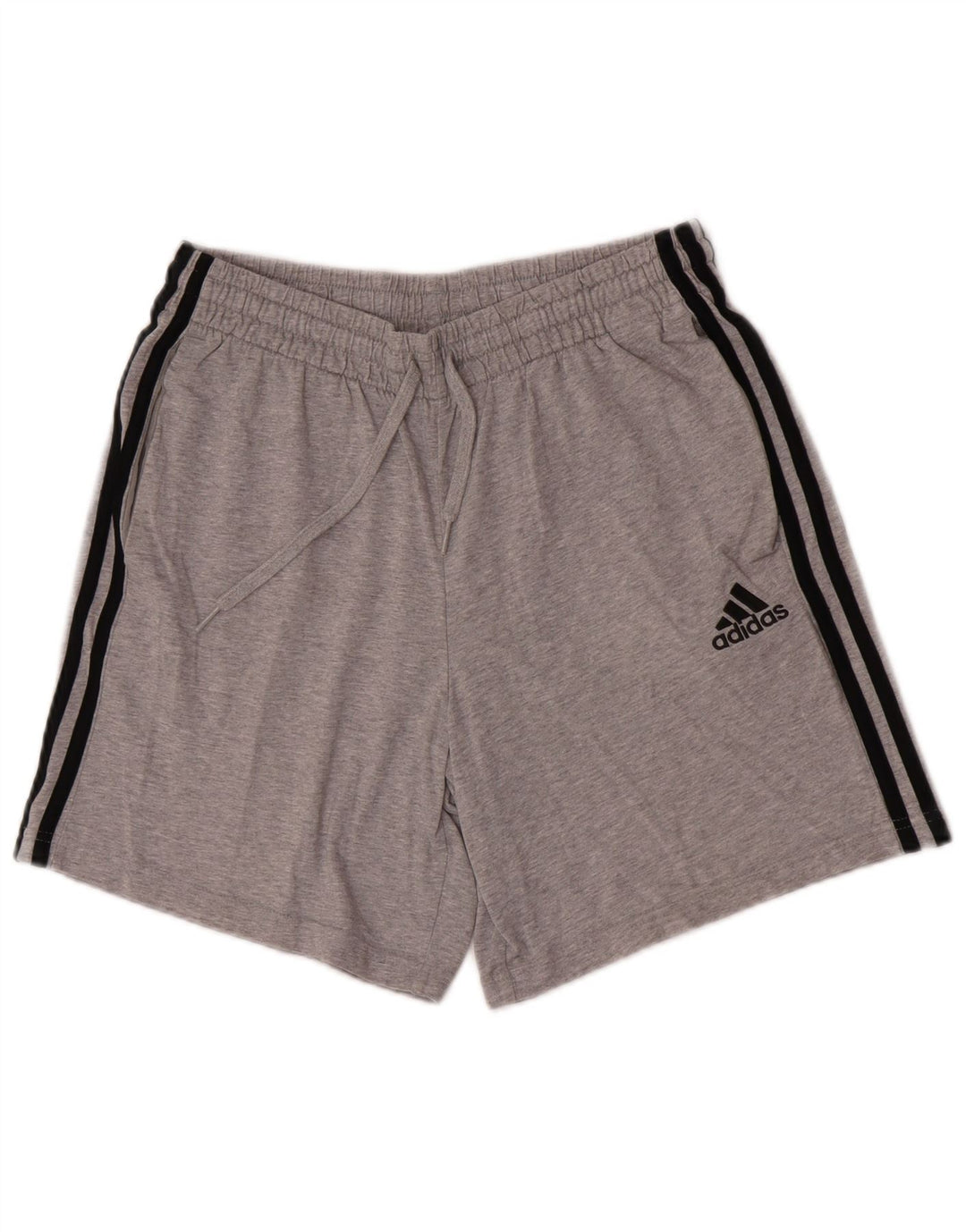 Adidas Herren Sportshorts mittelgraue Baumwolle