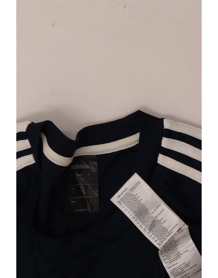 ADIDAS Herren Climalite T-Shirt Top Medium Marineblau Polyester