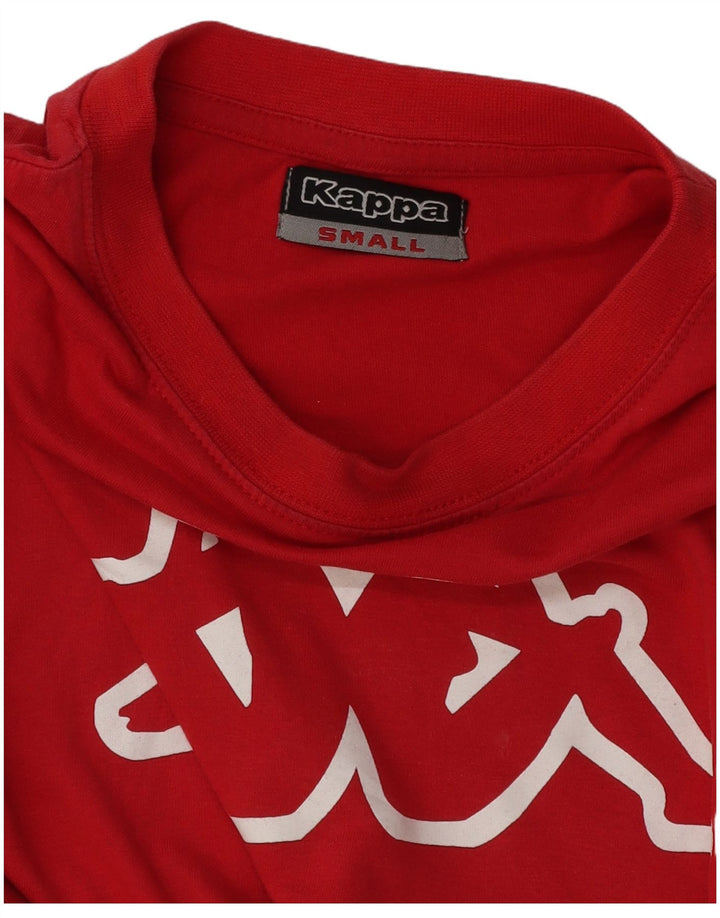 Kappa Herren Grafik T-Shirt Top Small Rot
