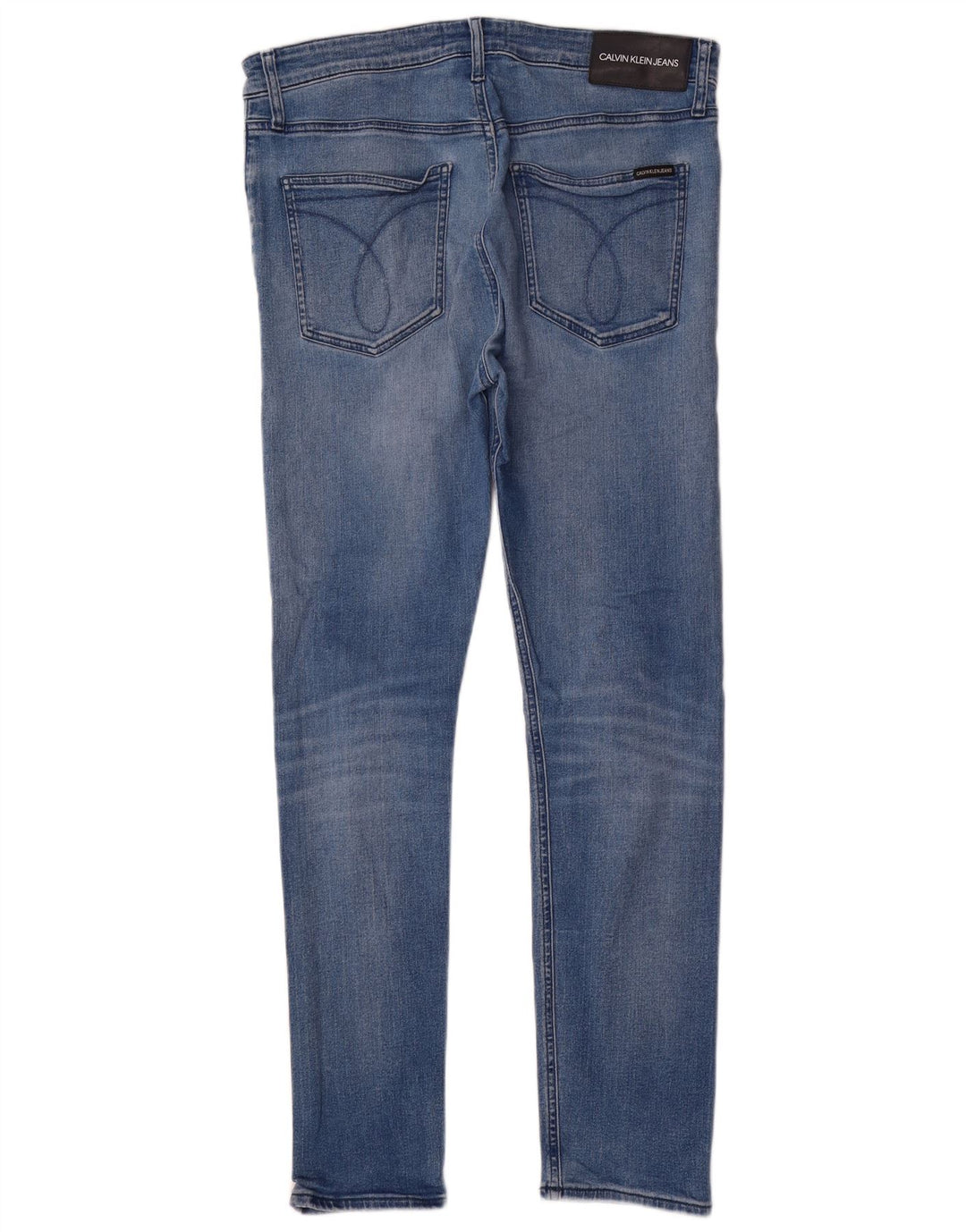 Calvin Klein Herren Skinny Jeans W34 L32 Blaue Baumwolle