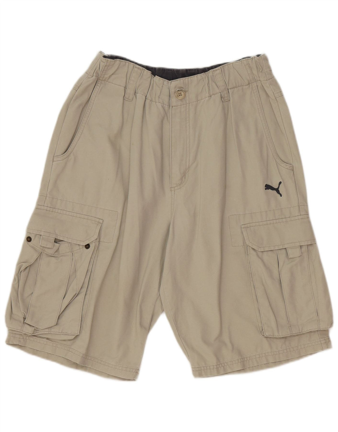 Puma Herren Cargo Shorts Medium W32 Grau Baumwolle