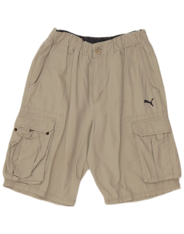 Puma Herren Cargo Shorts Medium W32 Grau Baumwolle