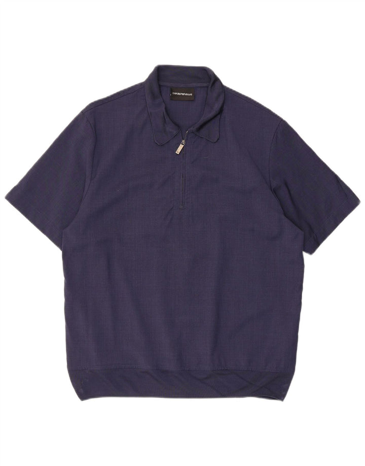 Armani Herren Poloshirt Small Marineblau
