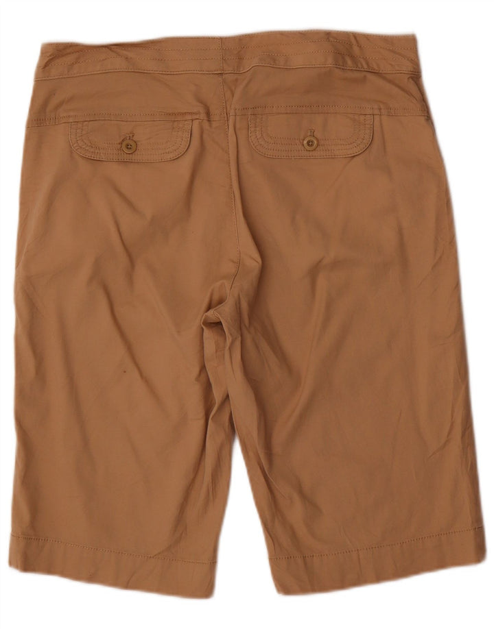 IZOD Damen Bermudashorts US 8 Medium W32 Braune Baumwolle