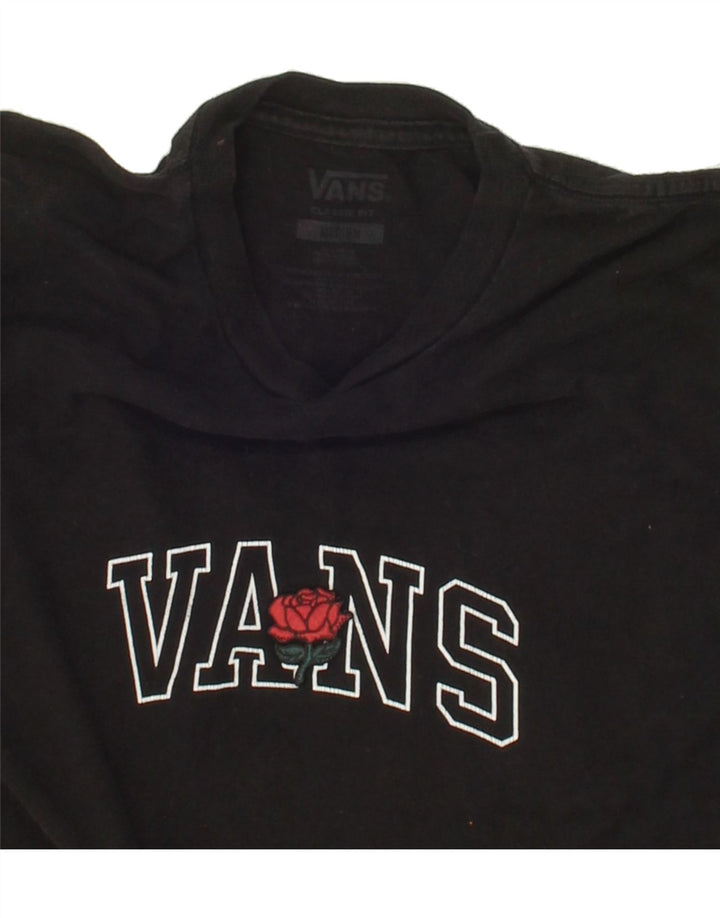 VANS Mens Classic Fit Graphic T-Shirt Top Medium Black Vintage Vans and Second-Hand Vans from Messina Hembry 