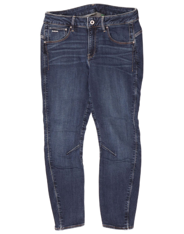 G Star Damen 3D Arc Crop Skinny Jeans W30 L26 Blaue Baumwolle