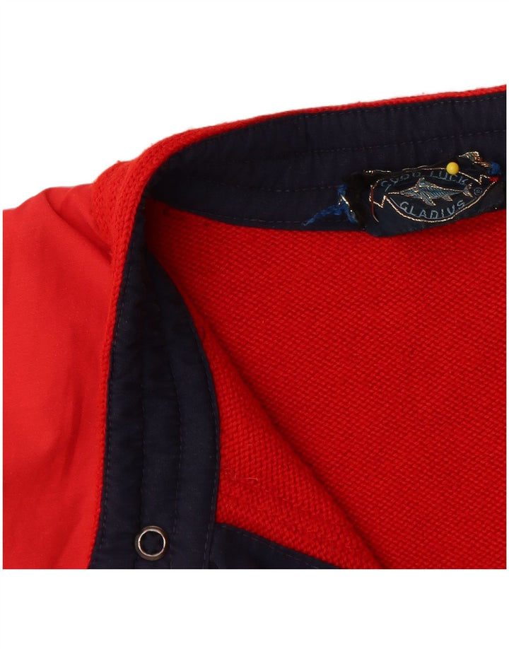 Good Luck Herrenweste IT 52 XL aus roter Wolle
