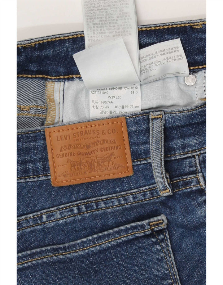 Levi's Damen 712 Slim Jeans W29 L30 Blaue Baumwolle