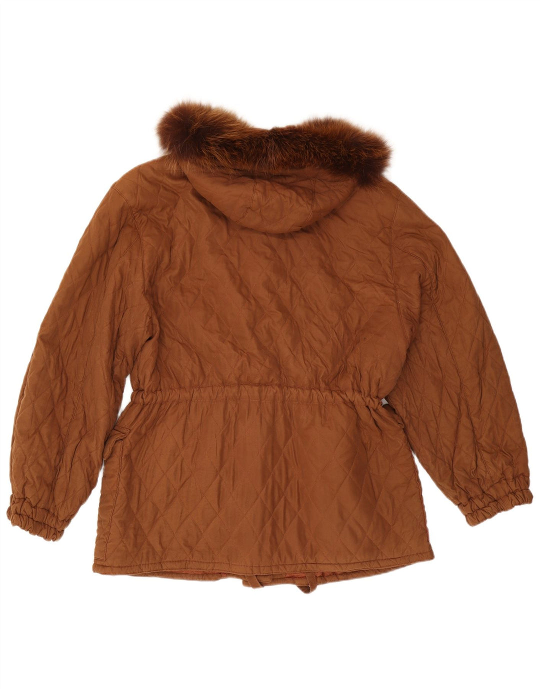 Ileana Zara Damen Übergroße Steppjacke mit Kapuze IT 40 Small Braun