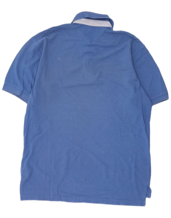 Tommy Hilfiger Herren Poloshirt XL Blau Baumwolle