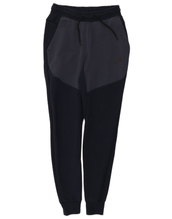 Nike Herren-Trainingshose, Jogginghose, XS, Marineblau, Colourblock-Baumwolle