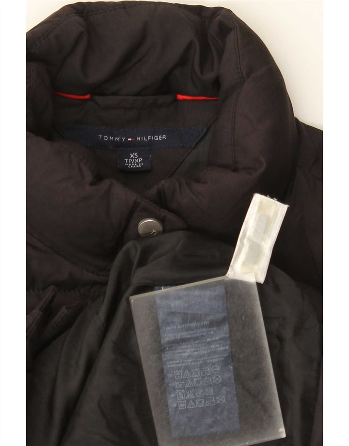 Tommy Hilfiger Damen Wattierte Weste UK 6 XS Schwarz Polyester