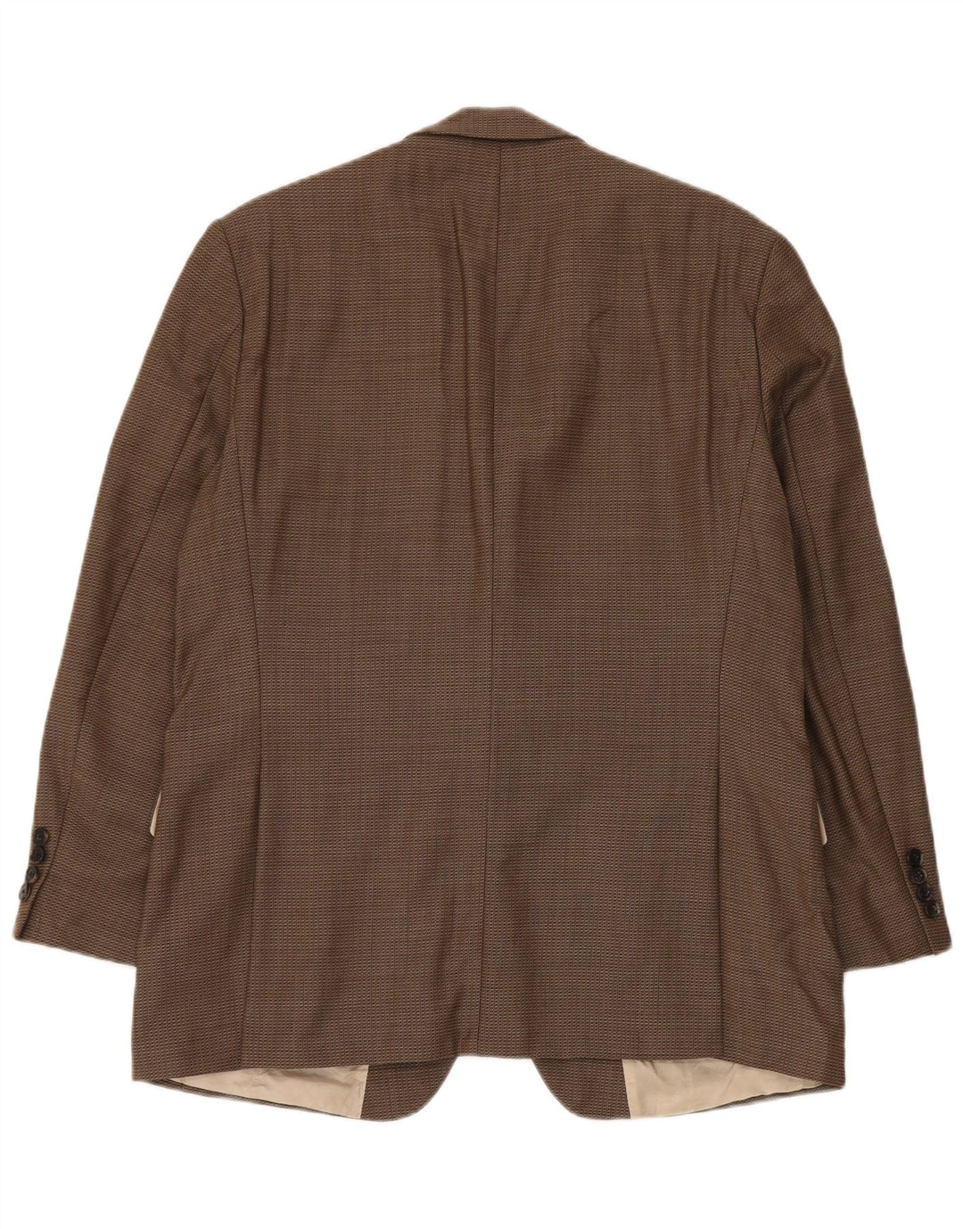 Hugo Boss Herren-Blazer mit 2 Knöpfen, US 42 XL, braun karierte Schurwolle