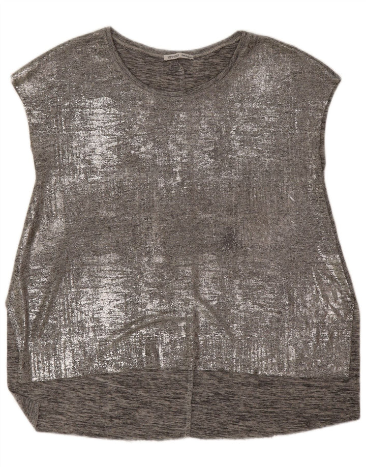 Ärmelloses Blusenoberteil für Damen von Zara, Größe 44, Mittelgrau