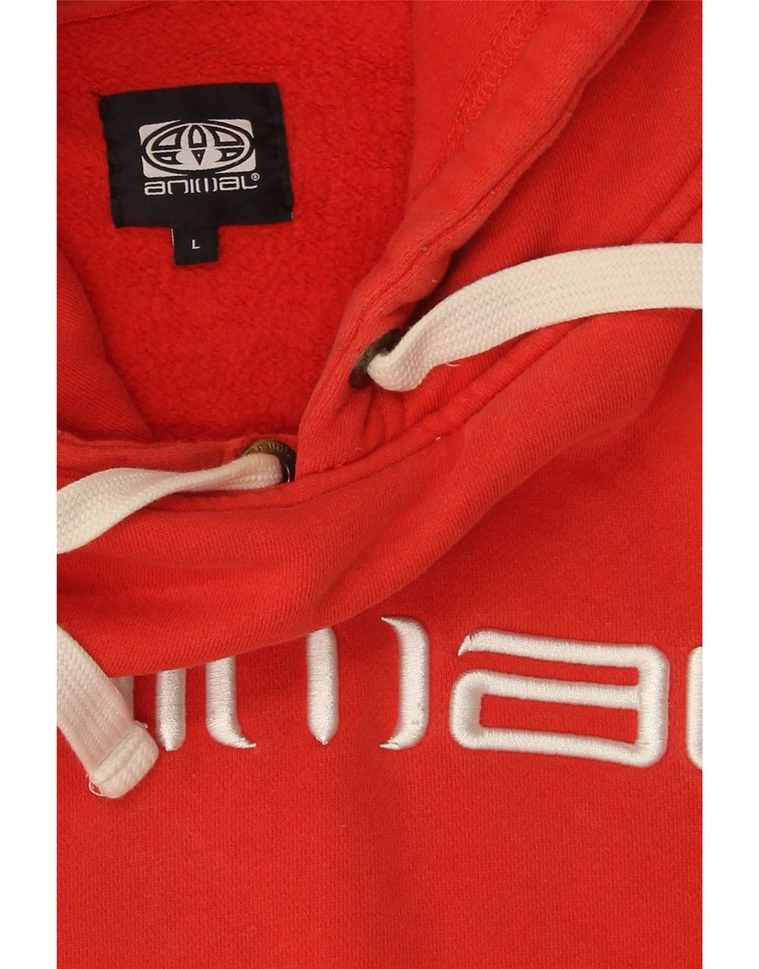 Animal Herren-Kapuzenpullover mit Grafik, Größe L, Rot