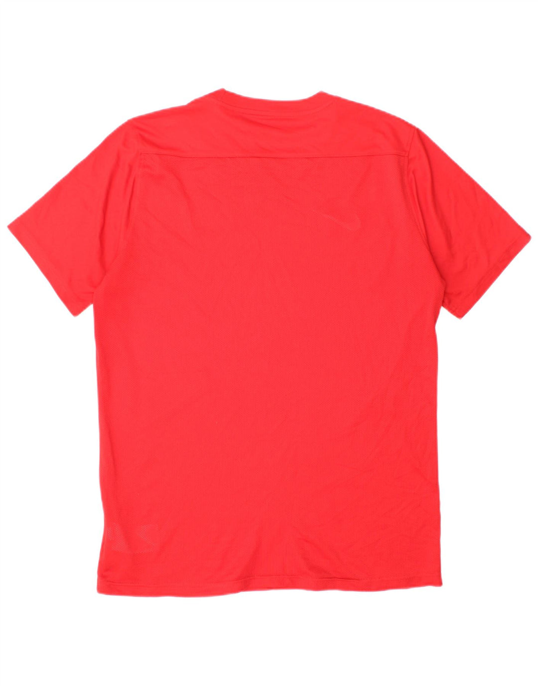 Nike Herren Dri Fit T-Shirt Top, großes rotes Polyester