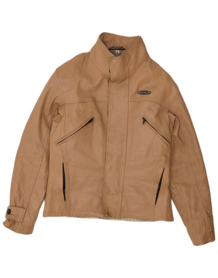 Vintage Herren Lederjacke Klein Braun