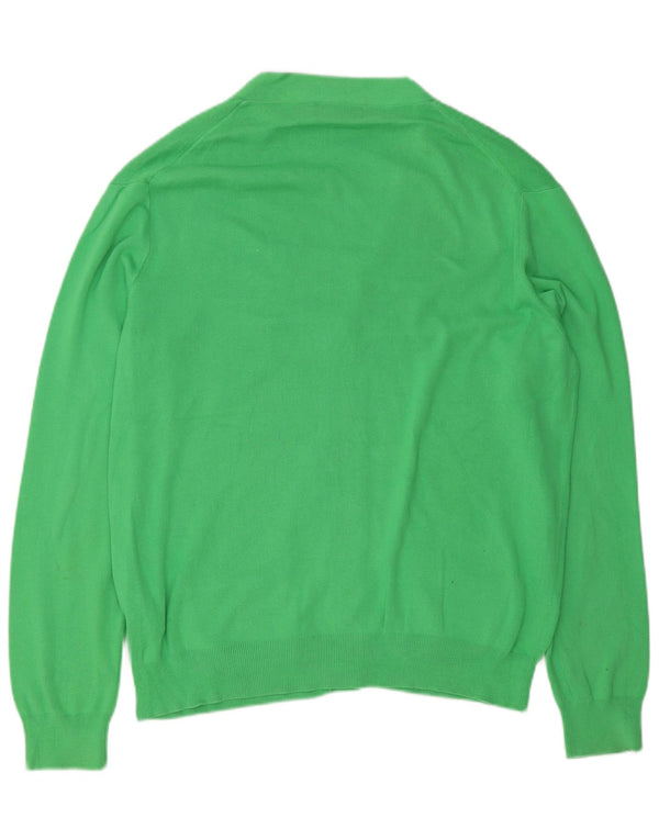 Polo Ralph Lauren Herren-Strickjacke, groß, grüne Baumwolle