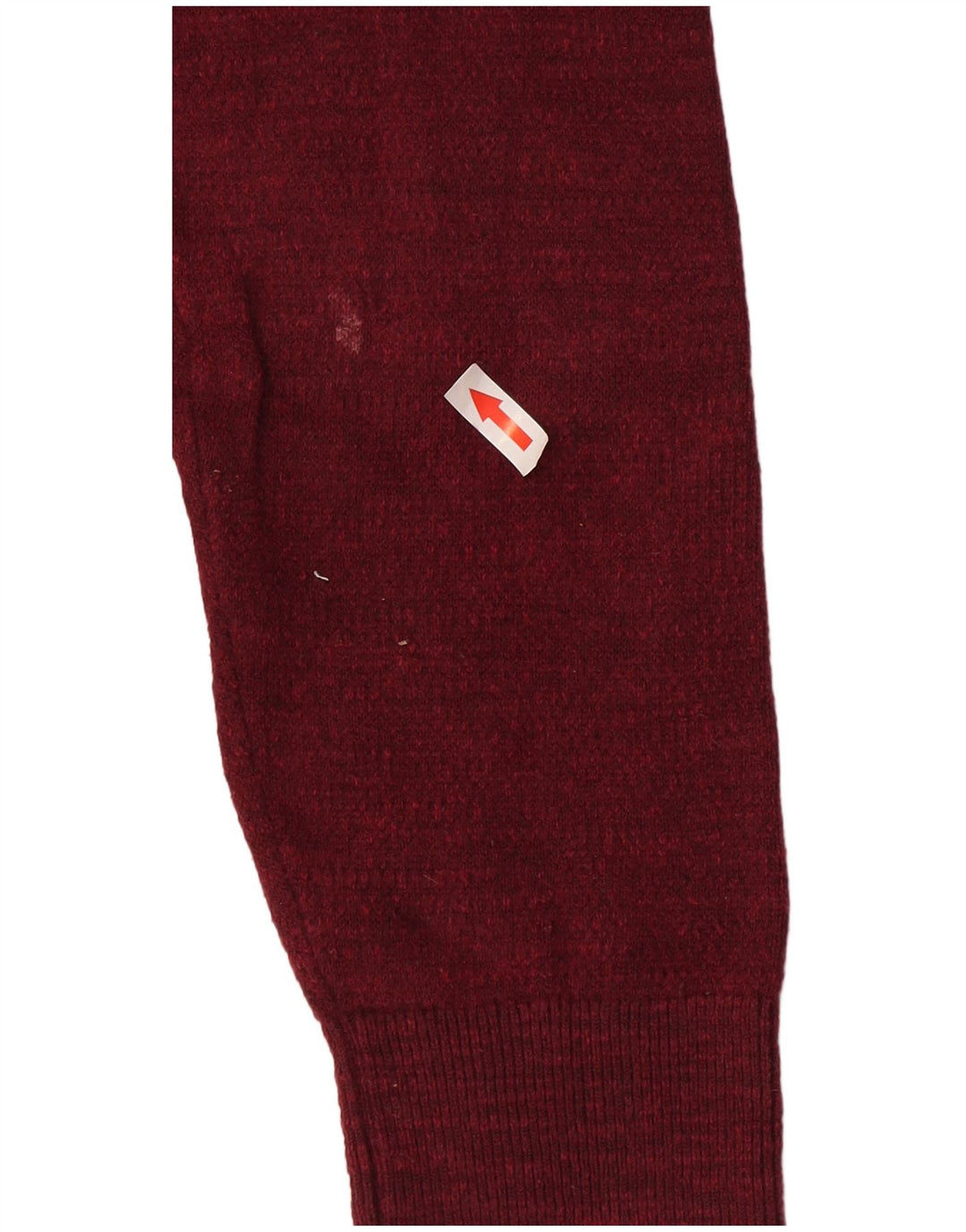 Marks & Spencer Herren-Pullover mit Rundhalsausschnitt, mittlerer burgunderroter Baumwolle