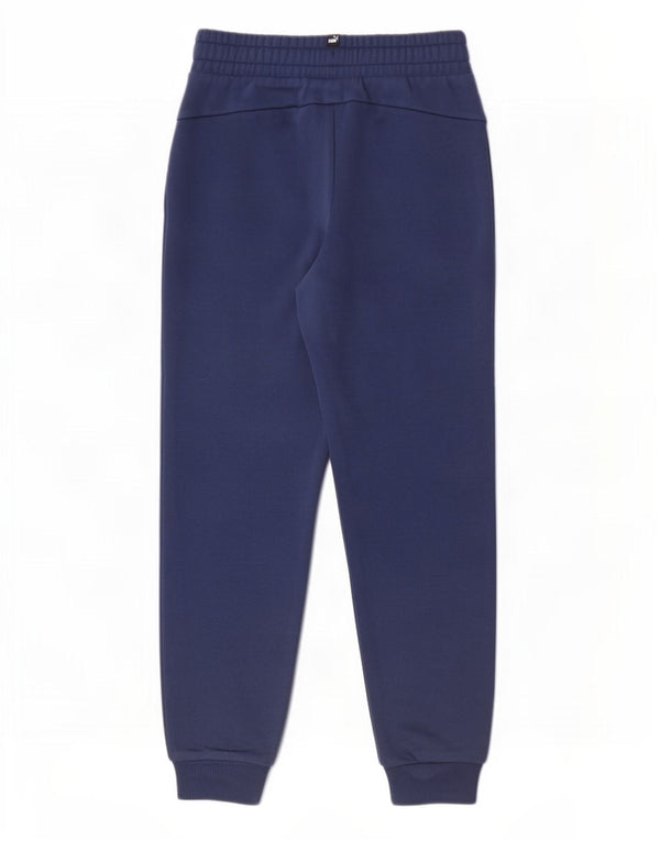 Puma Jungen-Trainingshose, Jogginghose, 11–12 Jahre, marineblaue Baumwolle