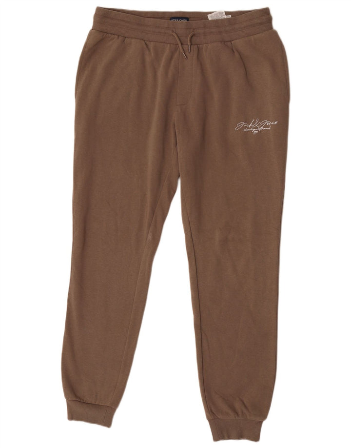 Jack & Jones Herren-Trainingshose, Jogginghose, groß, braune Baumwolle