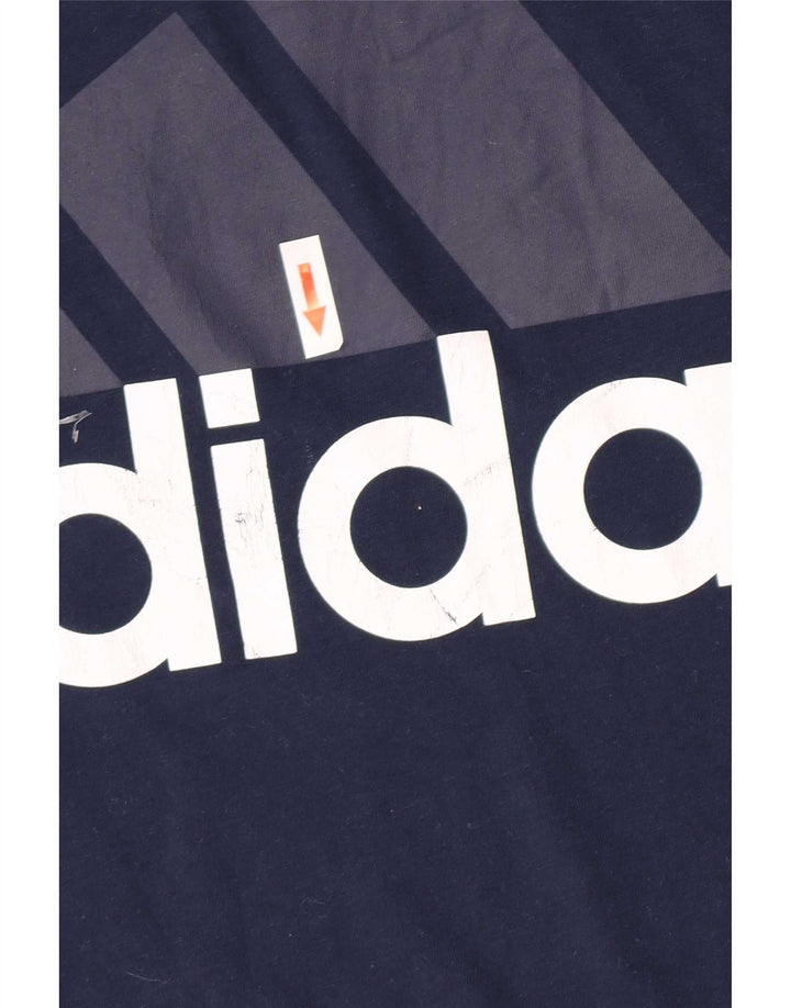 Adidas Herren Grafik T-Shirt Top XL Marineblau