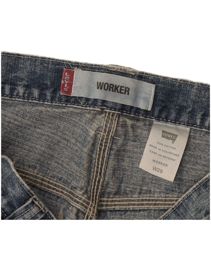 Levi's Herren Workwear Denim Shorts W29 mittelblaue Baumwolle