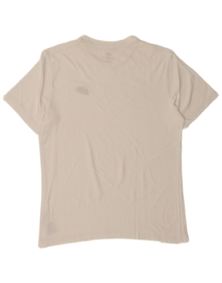 Nike Herren T-Shirt Top aus mittelweißer Baumwolle
